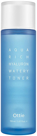 Ottie~Увлажняющий тонер с гиалуроновой кислотой~Aqua Rich Hyaluron Watery Toner