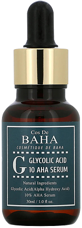 CosDeBaha~Обновляющая сыворотка c гликолевой кислотой~Glycolic Acid 10% Peel Serum