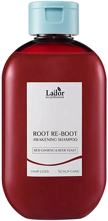 LaDor~Шампунь для роста волос с женьшенем~Root Re-Boot Awakening Shampoo Red Ginseng & Beer Yeast