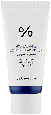Dr.Ceuracle~Солнцезащитный крем с пробиотиками~Pro Balance Clear Sun Up SPF 50+ PA++++